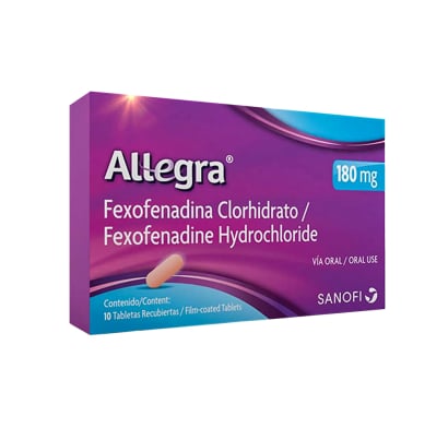 ALLEGRA 180 MG 10 COMPRIMIDOS