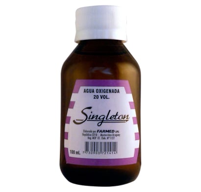 Agua Oxigenada Singleton 20 Vol. 100 Ml