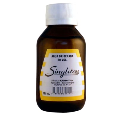 Agua Oxigenada Singleton 30 Vol. 100 Ml
