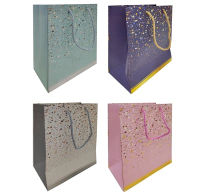Bolsa De Regalo Happy Paper Brillos 1 Unidad Colores Surtidos