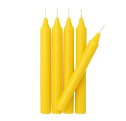 Velas Amarillas Farma Hogar 5 Unidades