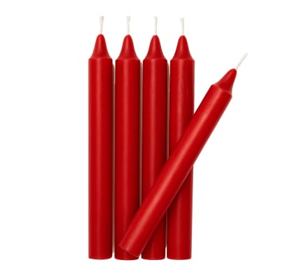 Velas Rojas Farma Hogar 5 Unidades