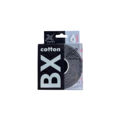 Cinta Kinesiológica Barex Cotton Algodón 5 Cm X 6 M Negro