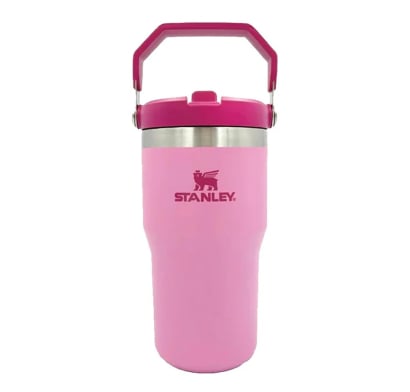 Botella Stanley Flip Straw Tumbler Fucsia 591 Ml