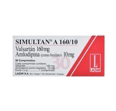 Simultan A 160/10 Mg 30 Comprimidos