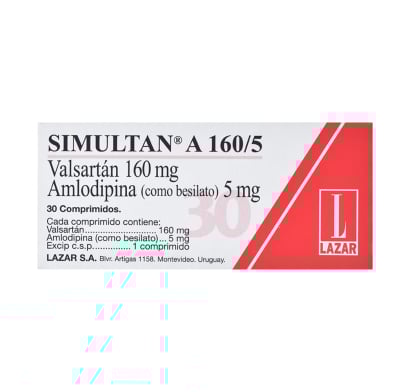 Simultan A 160/5 Mg  30 Comprimidos