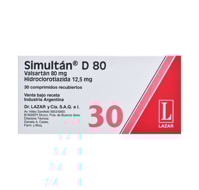Simultan D 80 Mg 30 Comprimidos