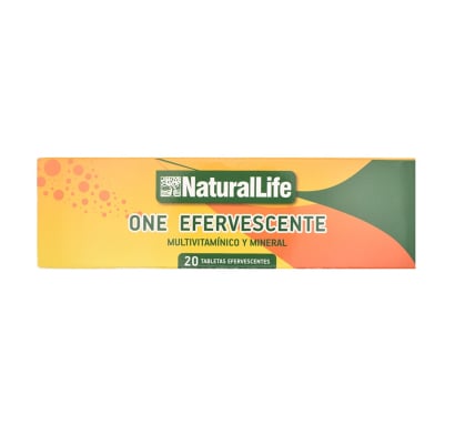 One Efervescente Natural Life 20 Comprimidos
