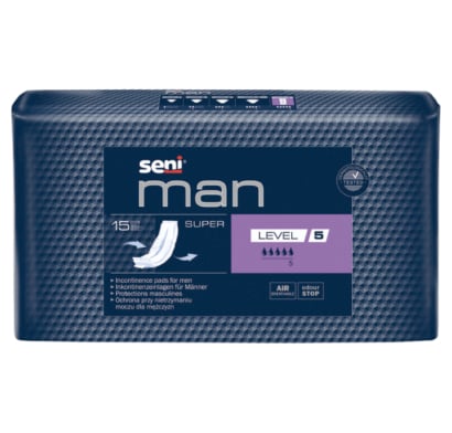 Apósitos Seni Man Super Nivel 5 15 Unidades