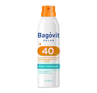 Protector Solar Bagovit Spray Fps40 170 Ml