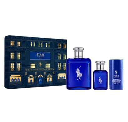 Cofre de Perfumes y Desodorante Polo Blue Ralph Lauren EDT 25 ml +40 ml + 75 ml Deo
