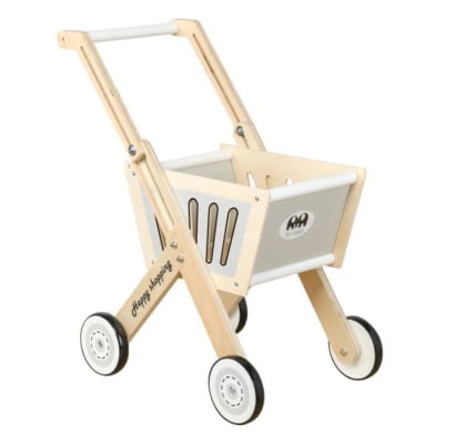 Carrito De Supermercado Akas Infantil En Madera