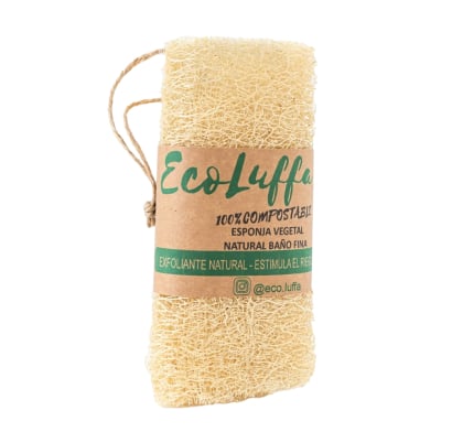 Esponja Vegetal Ecoluffa Natural Gruesa