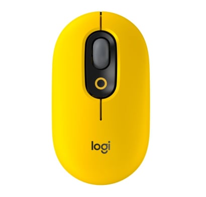 Mouse Inalámbrico Logitech Pop Amarillo