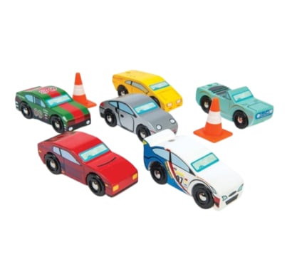 Pack De Autos Bigjigs Deportivos Montec 6 Unidades