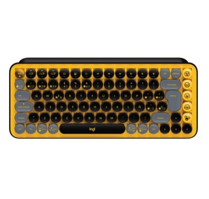 Teclado Logitech Pop Keys Inalámbrico Amarillo