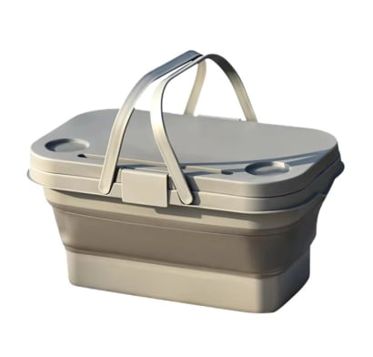 Cesta Plegable Mis Petates Picnic Gris