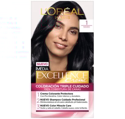 Tinta L'oréal Paris Excellence Creme N°1 Negro