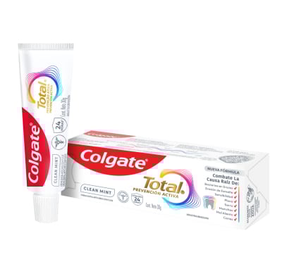 Pasta De Dientes Colgate Total Clean Mint Prevención Activa 30 G