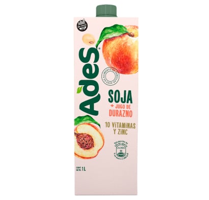 Jugo Ades De Durazno 1 L
