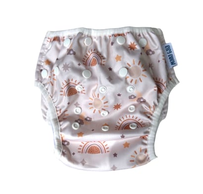 Pañal Reutilizable Mama Gaia Para El Agua Sunset 4 A 17 Kg 1 Unidad