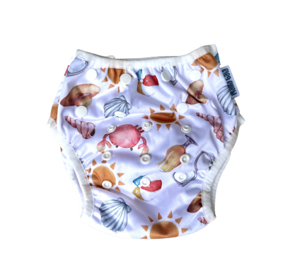 Pañal Reutilizable Mama Gaia Para El Agua Cangrejos 4 A 17 Kg 1 Unidad