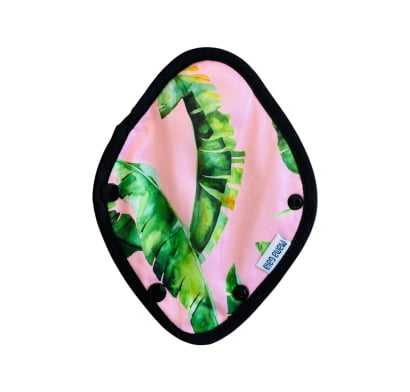 Toallita Femenina Reutilizable Mama Gaia Tanga Flujo Medio Hojas Verde 1 Unidad