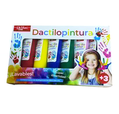Dactilopintura Da Vinci Kids 6 Unidades 90 Ml