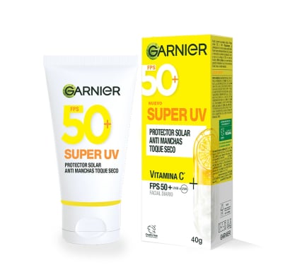 Protector Solar Facial Garnier Super Uv Antimanchas Toque Seco Fps50+ 40 G