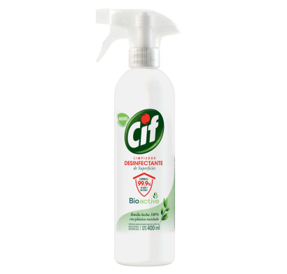 Limpiador Desinfectante En Spray Cif Bio Active 400 Ml