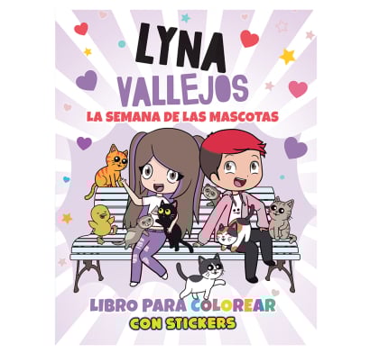 Libro Lyna Vallejos La Semana De Las Mascotas Para Colorear Con Stickers 