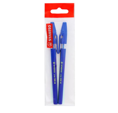 Lapicera Stabilo Azul 2 Unidades