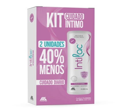 Pack Jabón íntimo Intilac Cuidado Diario 200 Ml  2 Unidades 