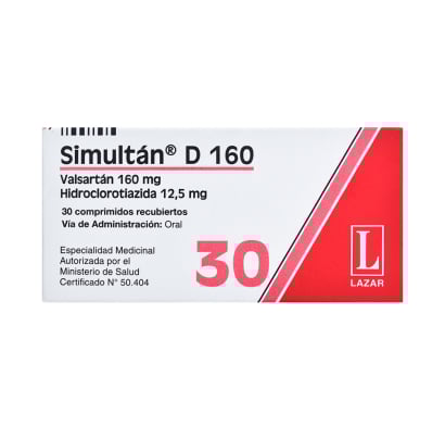 Simultan D 160 Mg 30 Comprimidos Recubiertos