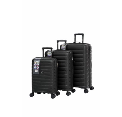 Set Valijas Terrano Negro 3 Unidades  