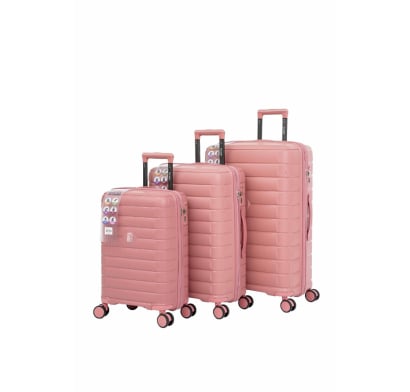 Set Valijas Terrano Rosado 3 Unidades 
