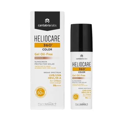 Protector Solar Heliocare 360° Color Gel Oil Free Bronze Fps50+ 50 Ml