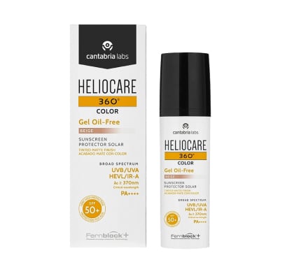 Protector Solar Heliocare 360° Gel Oil Free Color Beige Fps50 50 Ml