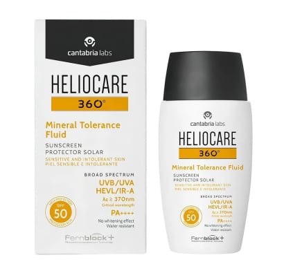 Protector Solar Heliocare 360° Fluido Mineral Tolerance Fps50 50 Ml