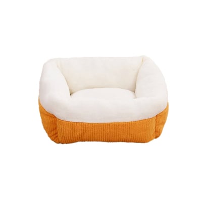 Cama Para Mascota Petshop Invierno Naranja
