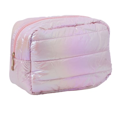 Neceser Top Cuadrado Metalizado 1 Unidad Colores Surtidos