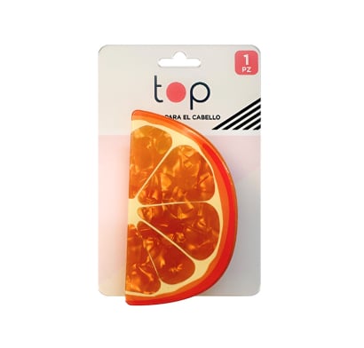 Pinza Para El Pelo Top Naranja 1 Unidad