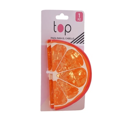 Pinza Para El Pelo Top Naranja 1 Unidad