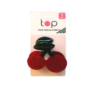 Pinza Para El Pelo Top Cerezas Grande 1 Unidad