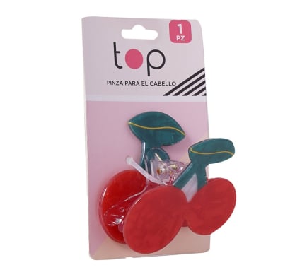 Pinza Para El Pelo Top Cerezas Grande 1 Unidad