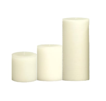 Velas Farma Hogar Blancas 3 Unidades