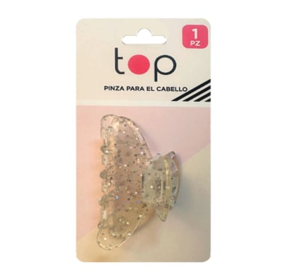 Pinza Para El Pelo Top Con Glitter 