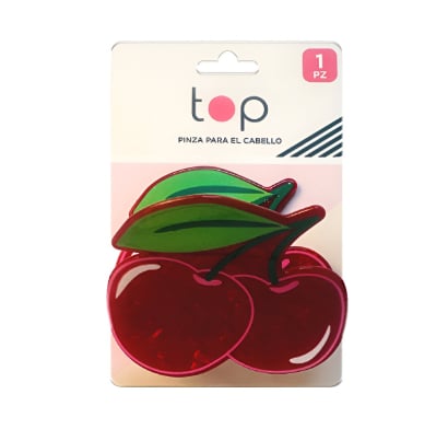 Pinza Para El Pelo Top Cerezas 1 Unidad 