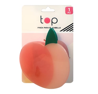 Pinza Para El Pelo Top Durazno 1 Unidad 