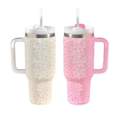 Vaso Farma Hogar Con Perlas 1 Unidad Colores Surtidos